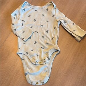 Like New Dinosaur Print Kids Long Sleeve Onesie - Jumping Beans - 3M